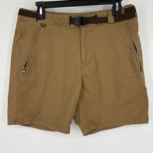Roark Men's Brown Cargo Shorts with Belt